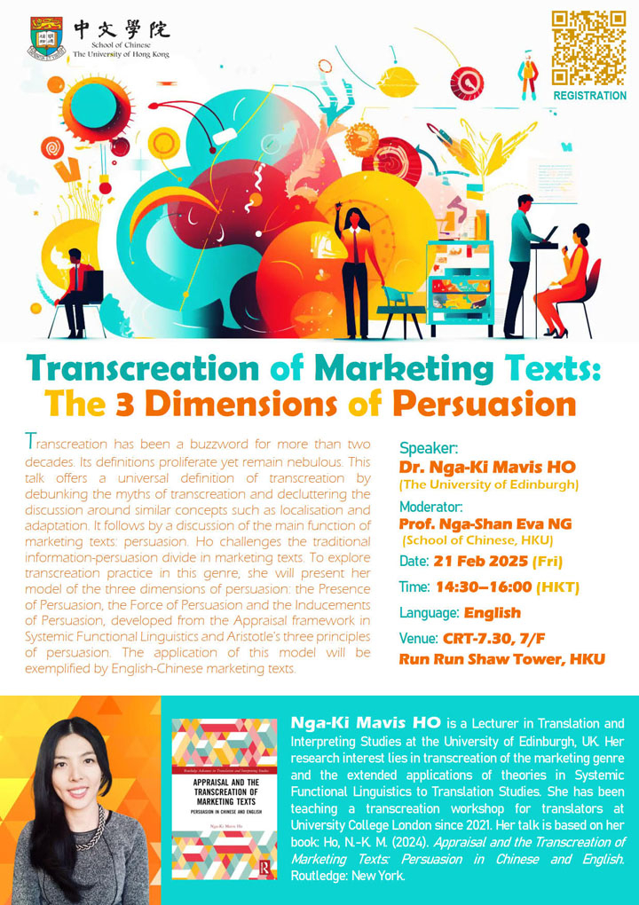 Transcreation of Marketing Texts: The 3 Dimensions of Persuasion